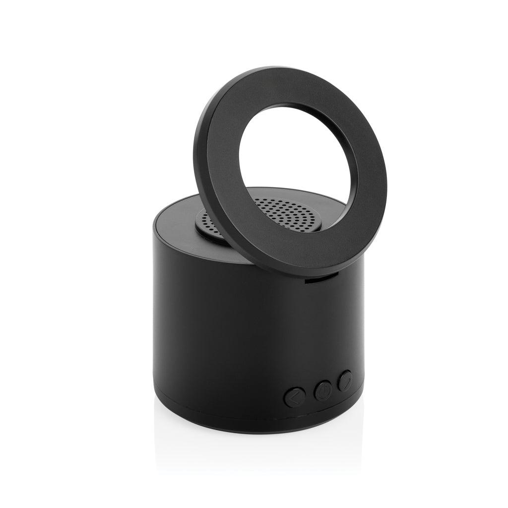 Bluetooth-speaker 3W met magnetische telefoonhouder, zwart