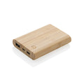 Bamboe powerbank 5.000 mAh, FSC-gecertificeerd, bruin
