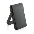 Zonne-powerbank 5.000 mAh 10W, gerecycled kunststof, zwart