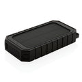 Zonne-powerbank 10.000 mAh, 10W draadloos, met zaklamp, zwart
