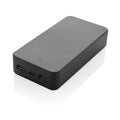 Powerbank 20.000 mAh met drie uitgangen voor gelijktijdig opladen, zwart