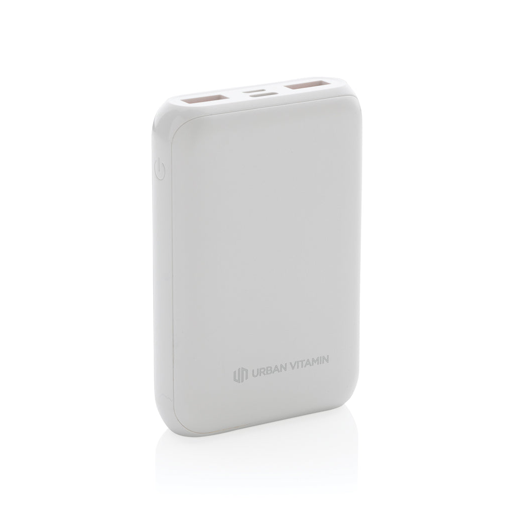 Powerbank 10.000 mAh met 18W snelladen via type C, wit