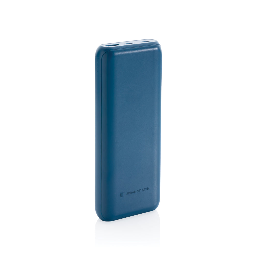 Powerbank 20.000 mAh met 18W snelladen via type C, blauw