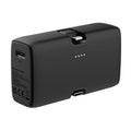 Powerbank 5.000 mAh met ingebouwde iOS-connector en type C, zwart