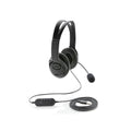 Bekabelde over-ear hoofdtelefoon voor pc met microfoon, zwart