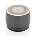 Speaker 5W met ingebouwde subwoofer, roestvrij staal, grijs