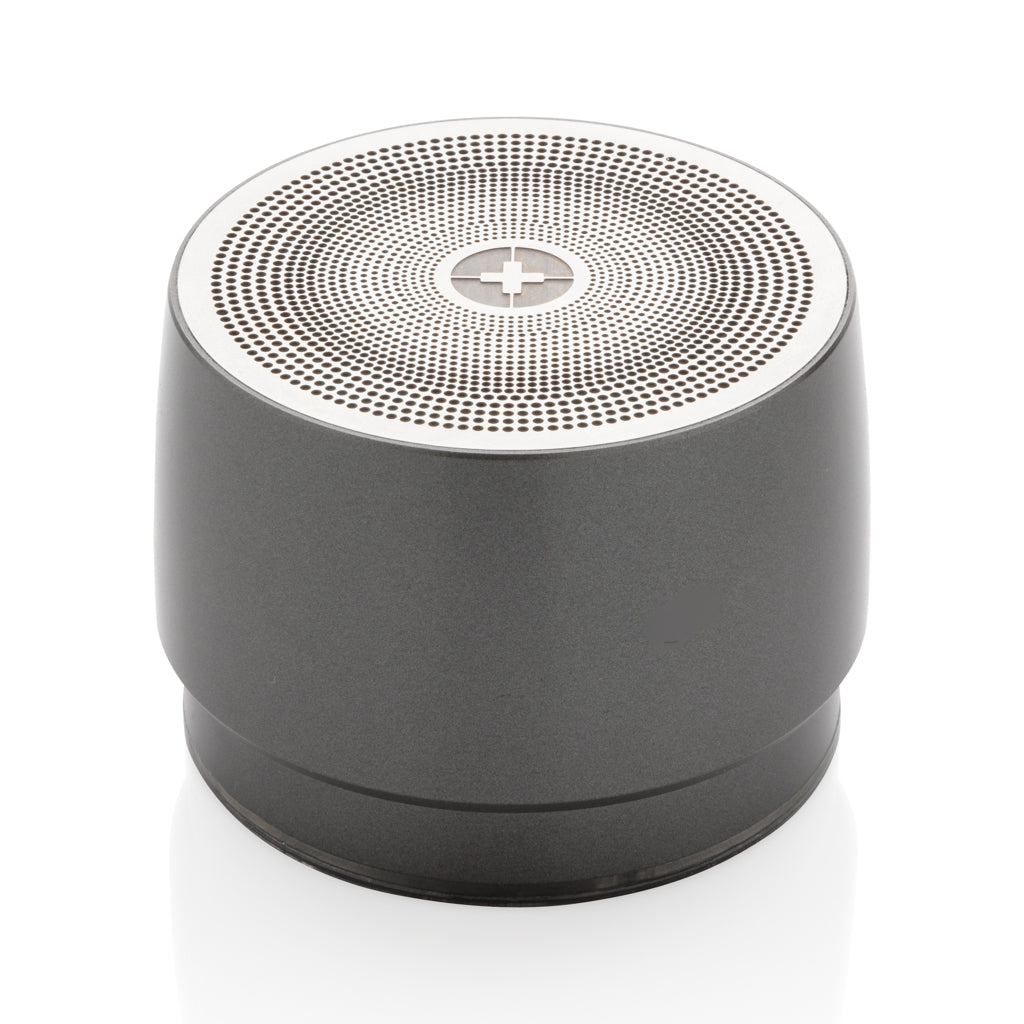 Speaker 5W met ingebouwde subwoofer, roestvrij staal, grijs