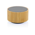 Bamboe speaker 3W met lampje, 16% gerecycled plastic, zwart