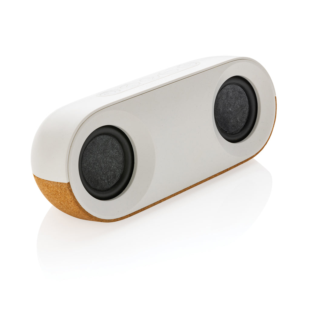 Speaker 10W van kurk en gerecycled plastic, 10u, bruin