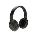 Opvouwbare hoofdtelefoon, 65% gerecycled plastic, zwart