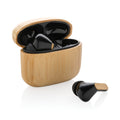 Bamboe TWS-oordoppen, 28% gerecycled plastic, bruin