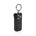 Persoonlijk alarm met sleutelhanger en clip, 150 dB, zwart