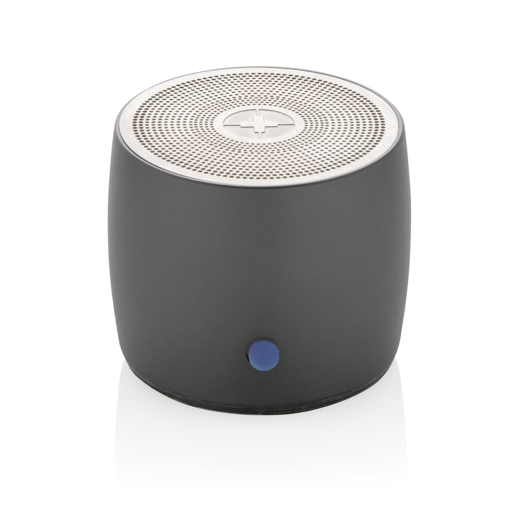 Bluetooth-speaker 3W van gerecycled aluminium, grijs