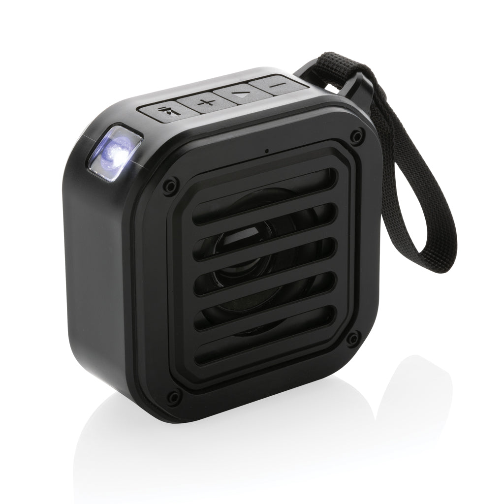 Solar-speaker 3W met zonnepaneel, zwart