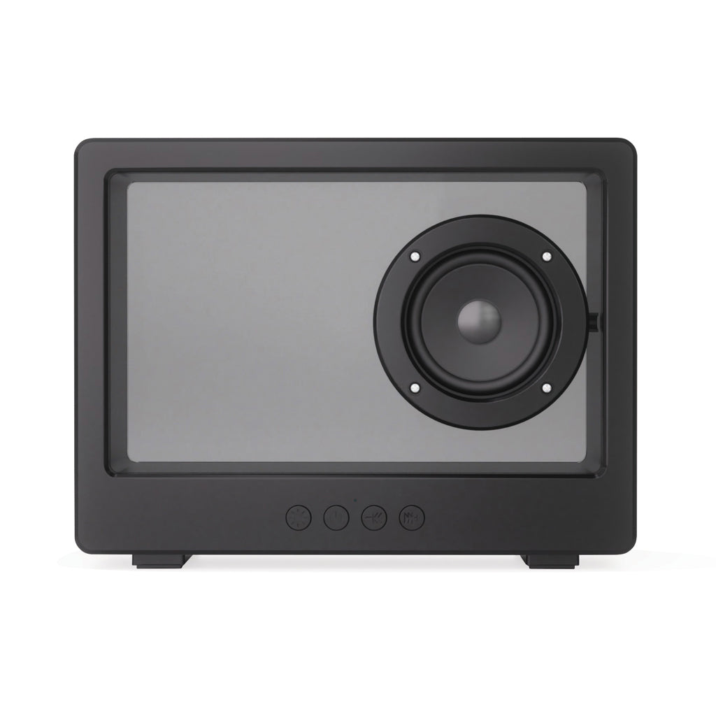 Transparante speaker 5W met RGB-verlichting, zwart