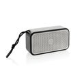 Bluetooth-speaker 10W met subwoofer, gerecycled aluminium, grijs