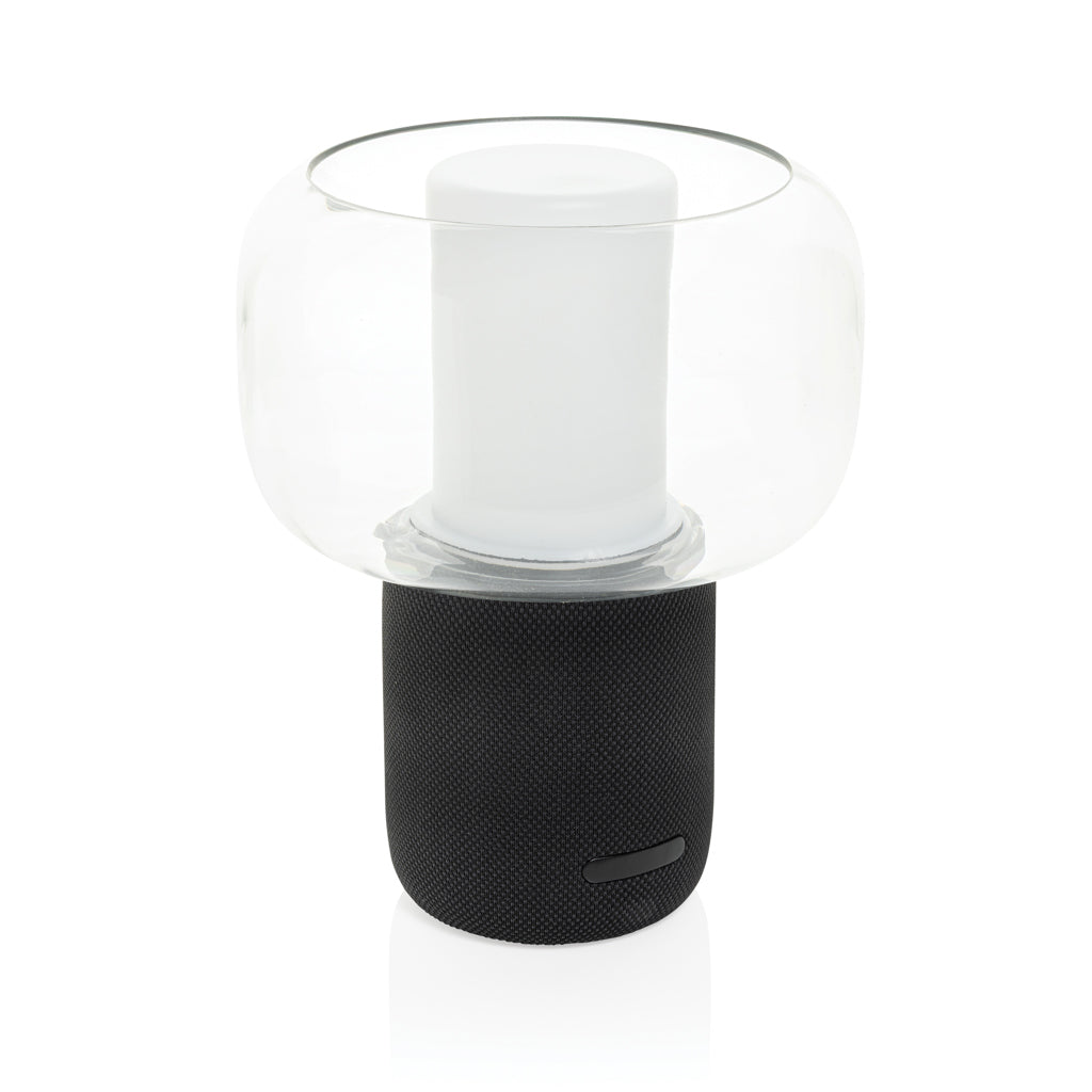 Speaker met lamp, 10W en 8 LED's, zwart