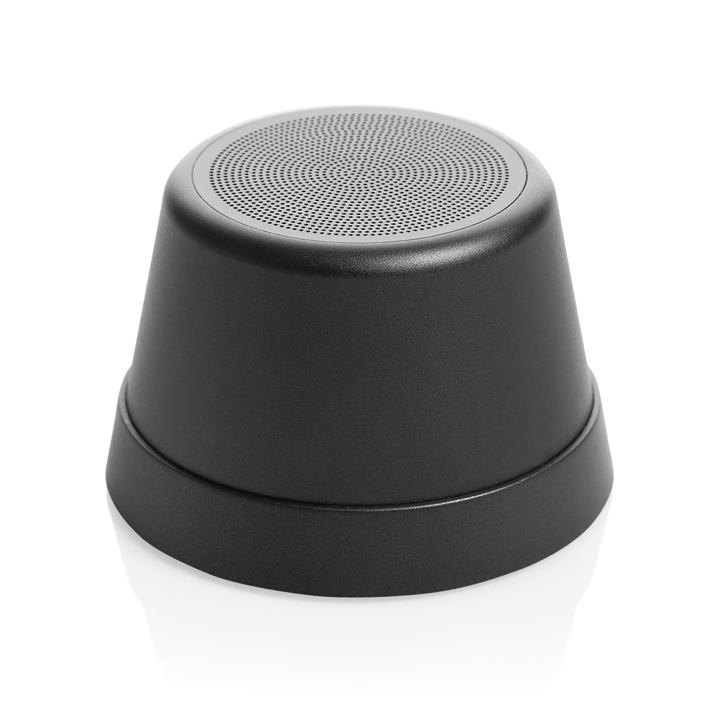 Magnetische speaker 5W van gerecycled aluminium, IPX4, zwart
