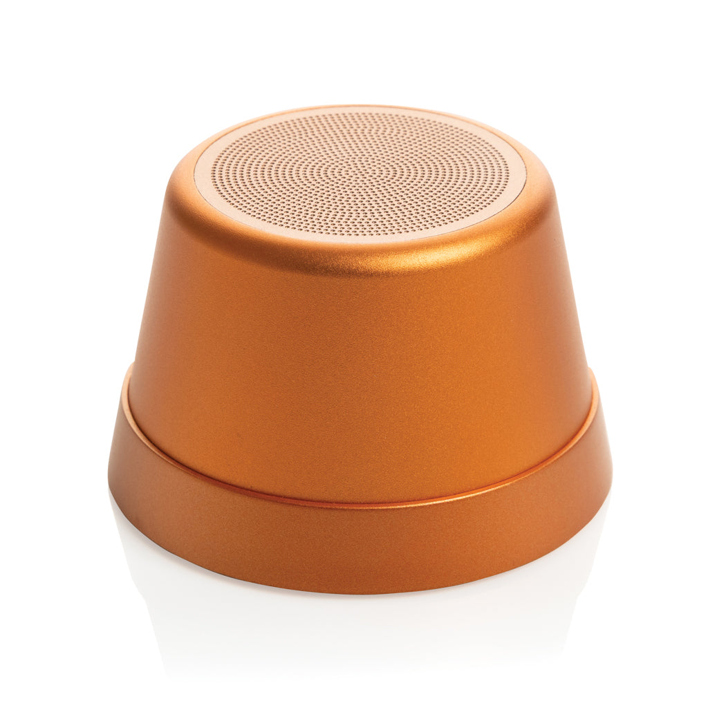 Magnetische speaker 5W van gerecycled aluminium, IPX4, oranje