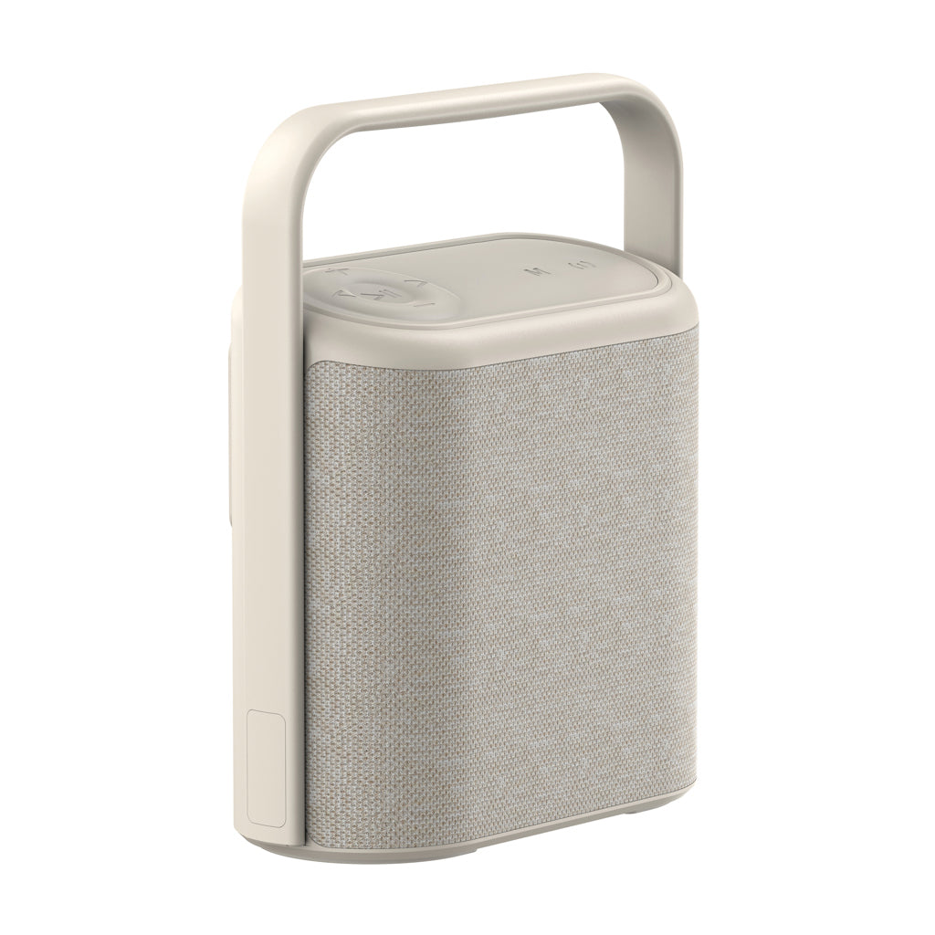 Speaker 10W met vervangbare batterij, IPX4, beige