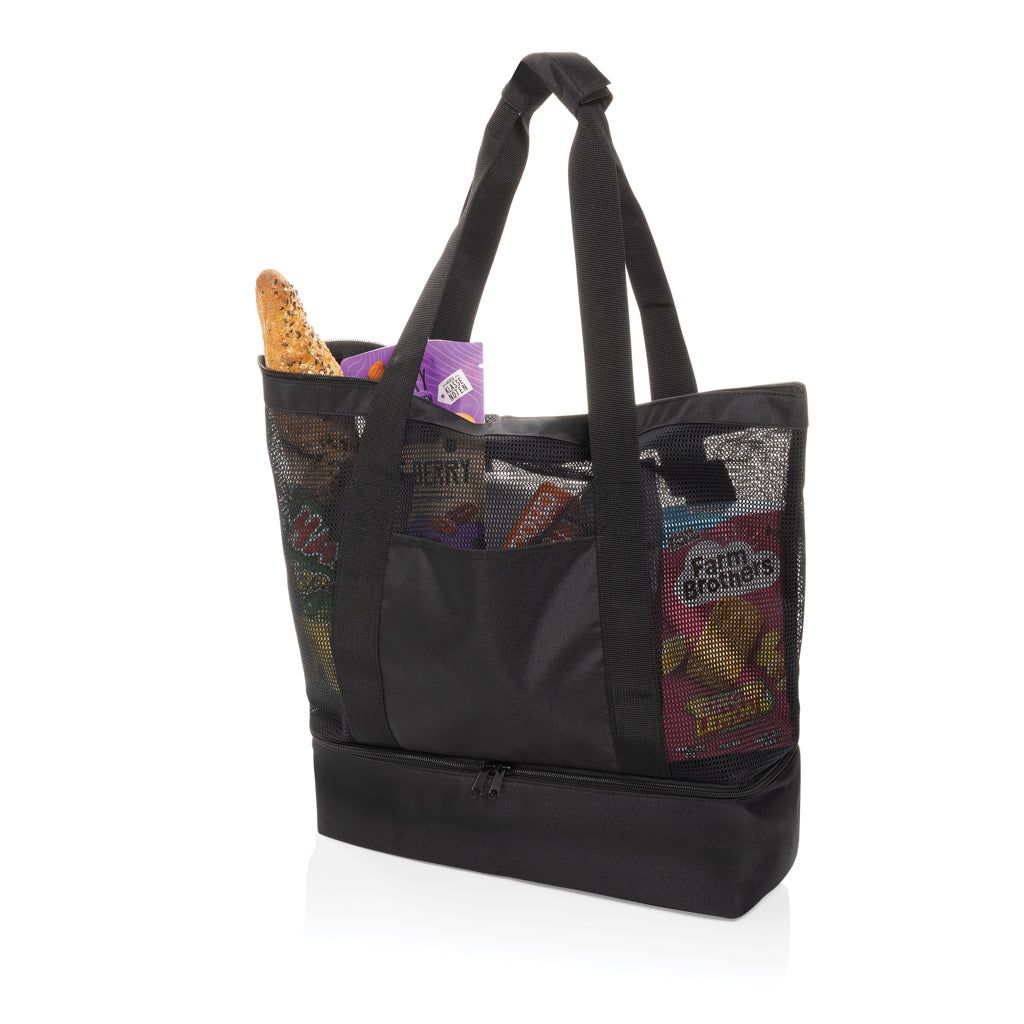 2-in-1 tas met apart koelcompartiment van gerecycled RPET, zwart