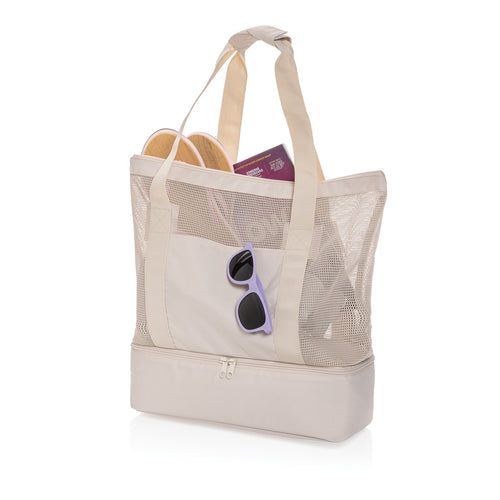 2-in-1 tas met apart koelcompartiment van gerecycled RPET, beige