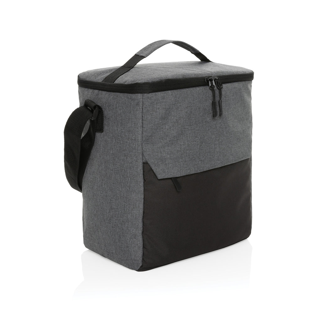 Basic koeltas van gerecycled polyester voor 12 blikjes, grijs