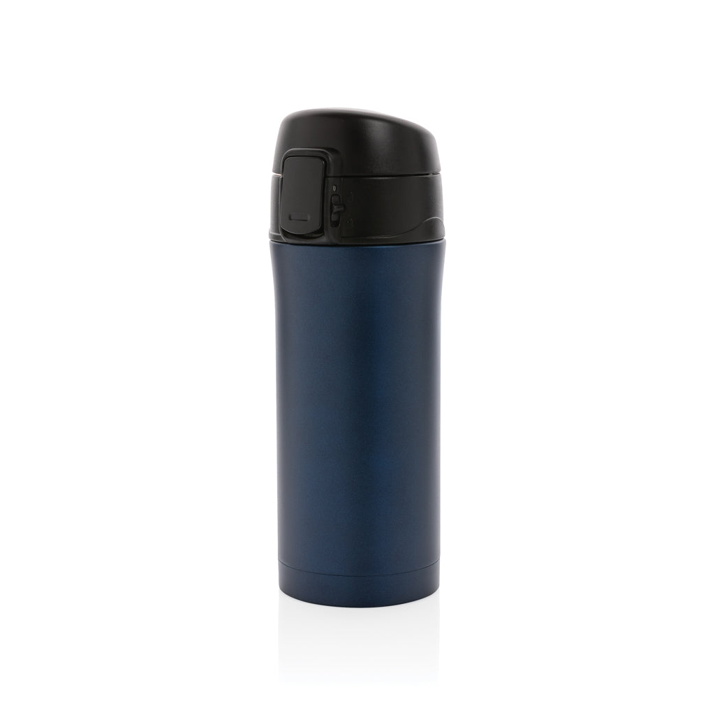 Vacuüm mok 300 ml metallic met afsluitbare dop, blauw
