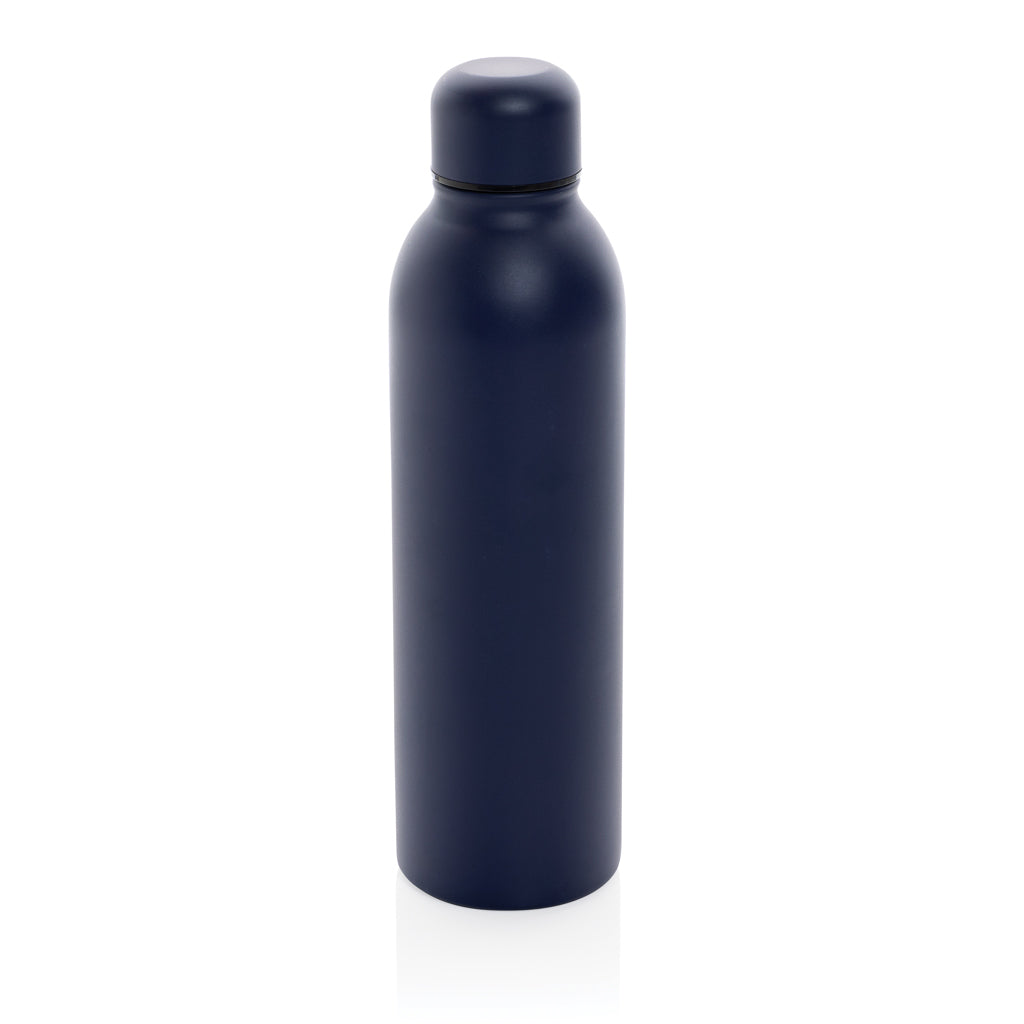 Vacuümfles van 77% gerecycled roestvrij staal, donkerblauw