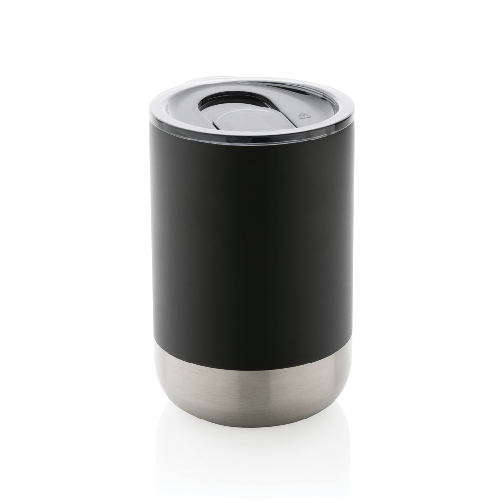 Beker 360 ml van 76% gerecycled roestvrij staal, zwart