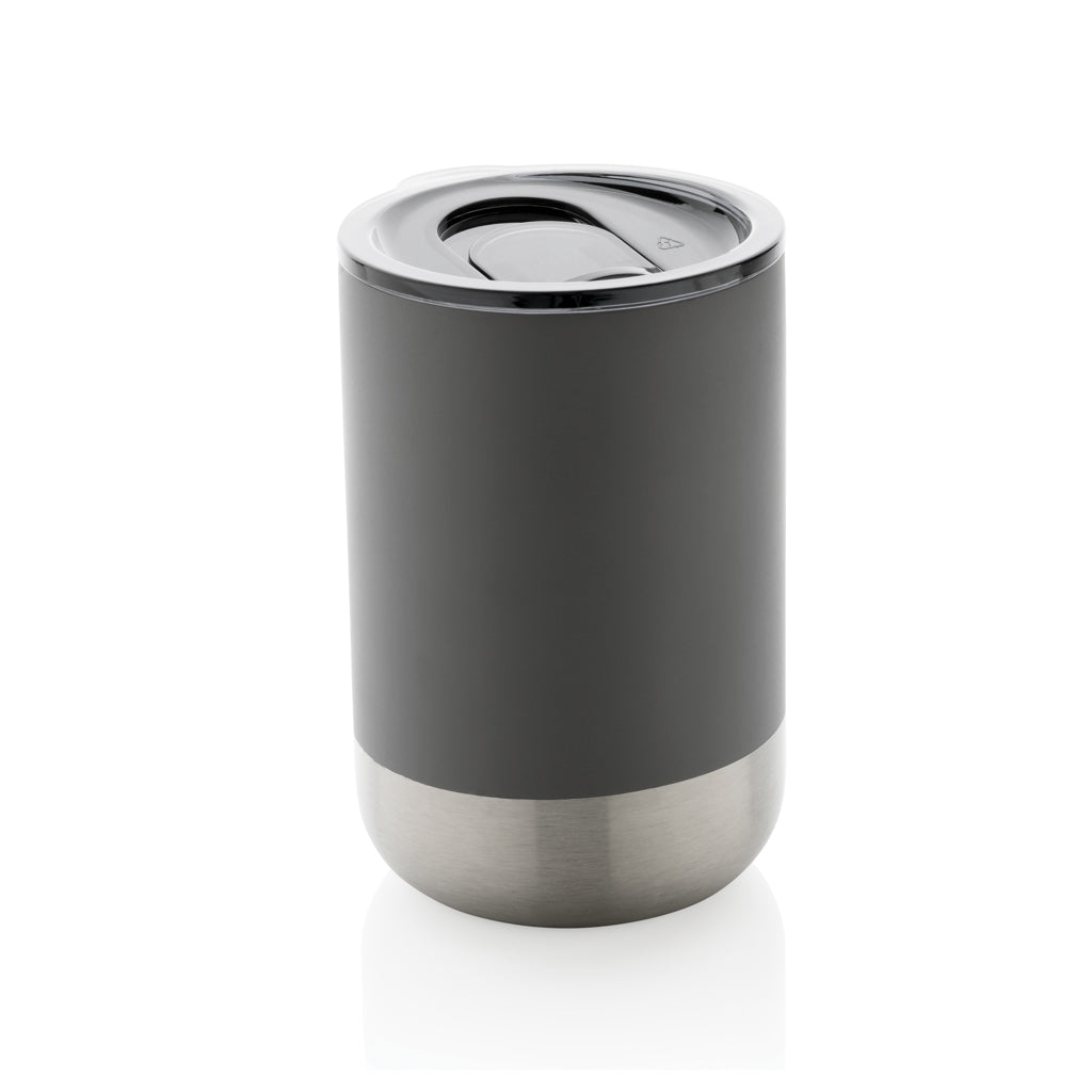 Beker 360 ml van 76% gerecycled roestvrij staal, grijs