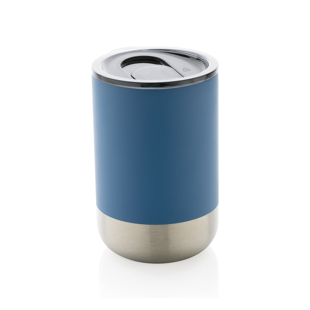 Beker 360 ml van 76% gerecycled roestvrij staal, blauw