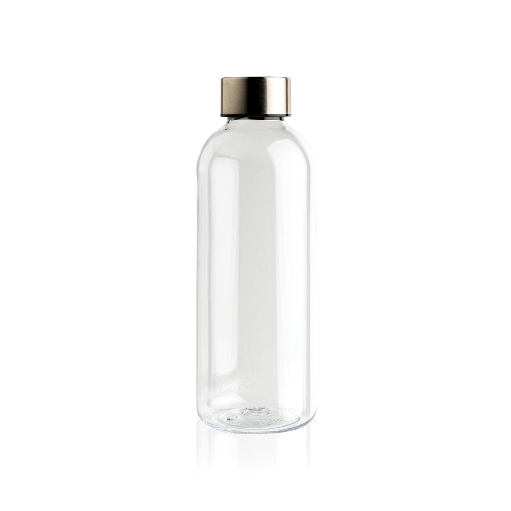 Drinkfles 620 ml met metallic dop, transparant