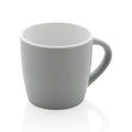 Keramische mok 300 ml met gekleurde binnenkant, grijs