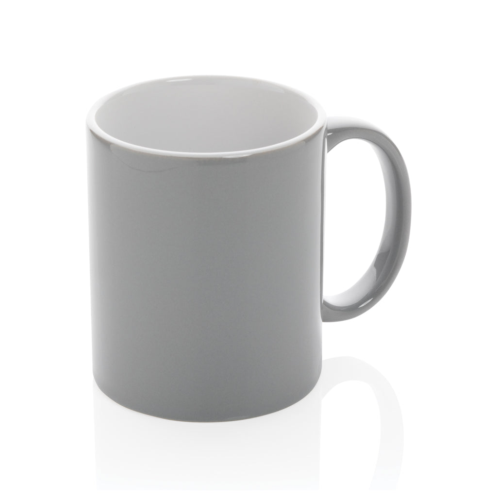 Klassieke keramische mok 350 ml, grijs