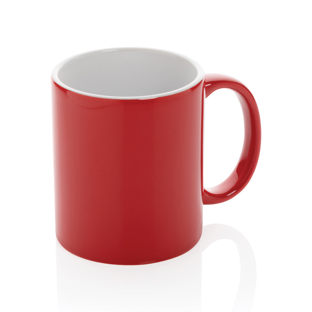 Klassieke keramische mok 350 ml, rood