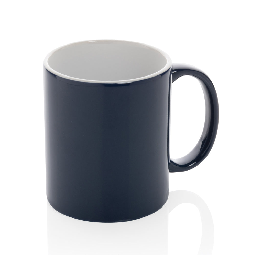 Klassieke keramische mok 350 ml, donkerblauw