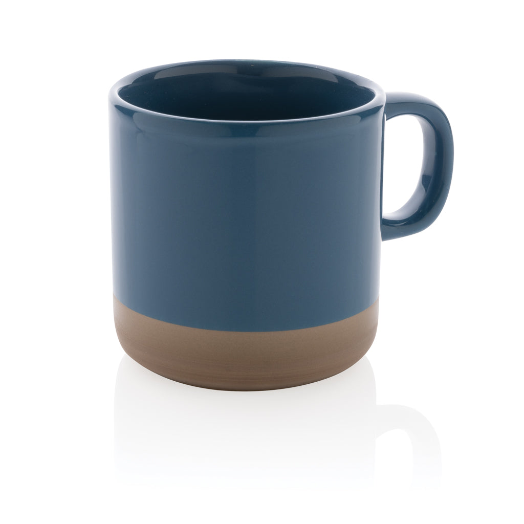 Geglazuurde keramische mok 300 ml, blauw