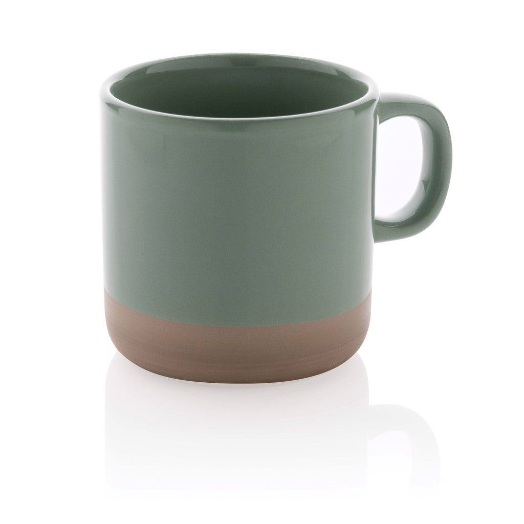 Geglazuurde keramische mok 300 ml, groen
