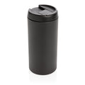 Koffiebeker 300 ml, klassiek model, gerecycled RVS, zwart