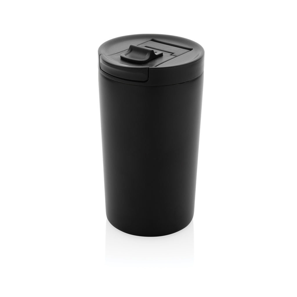 Reisbeker 300 ml met klepdeksel en slot, zwart