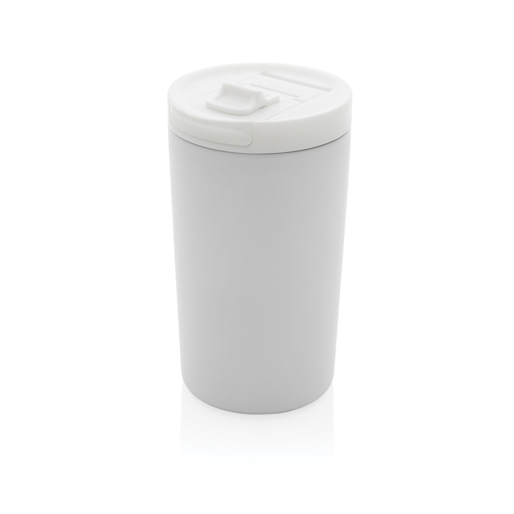 Reisbeker 300 ml met klepdeksel en slot, wit