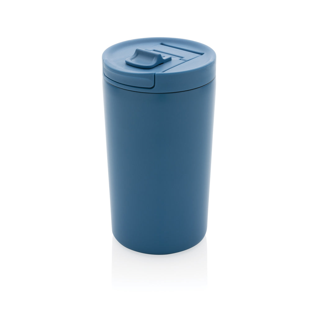 Reisbeker 300 ml met klepdeksel en slot, blauw