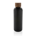 Vacuümfles 500 ml met acaciahouten deksel, zwart