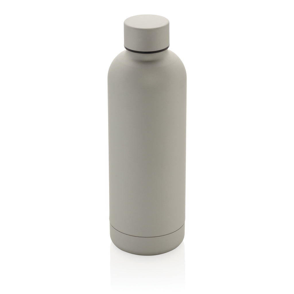 Vacuümfles 500 ml, minimalistisch design, gerecycled RVS, zilver