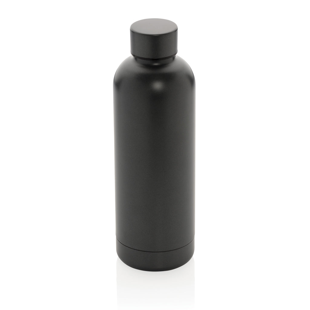 Vacuümfles 500 ml, minimalistisch design, gerecycled RVS, grijs