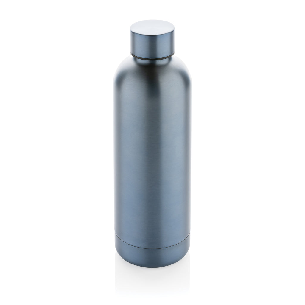 Vacuümfles 500 ml, minimalistisch design, gerecycled RVS, lichtblauw