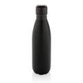Enkelwandige waterfles 500 ml, gerecycled RVS, zwart