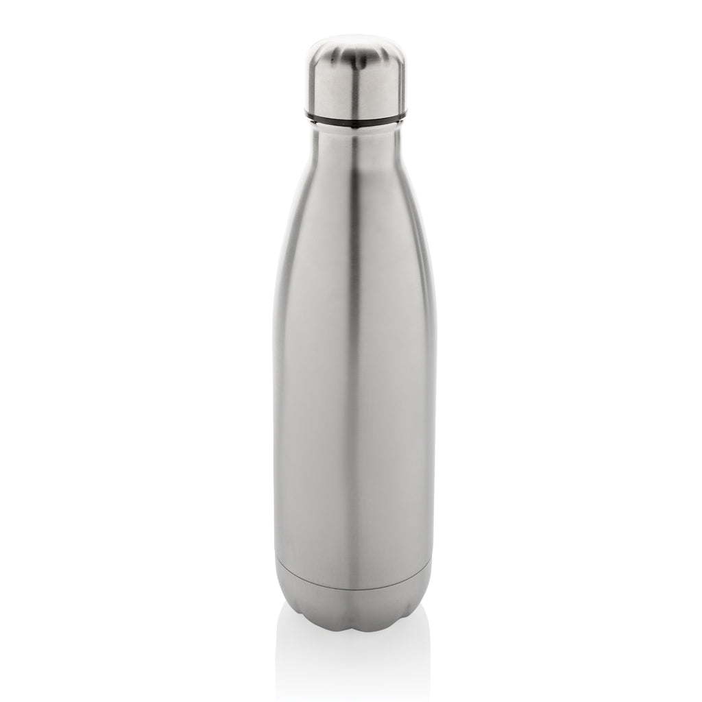 Enkelwandige waterfles 500 ml, gerecycled RVS, zilver