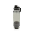 Sportfles 750 ml van Tritan met antislipring, grijs